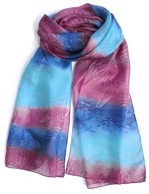 silk scarf vicia sativa butterflies summer